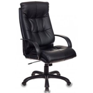Бюрократ Кресло руководителя, подлокотники пластик, крестовина пластик, материал искусственная кожа, регулировка по высоте, газлифт, механизма качания, максимальная нагрузка 120 кг, цвет черный, CH-824B/LBLACK CH-824B/LBLACK KNS