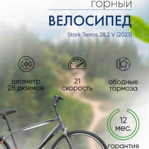 Дорожный велосипед Stark Terros 28.2 V, год 2023, цвет Серебристый-Черный, ростовка 16 Тайвань VlSkld