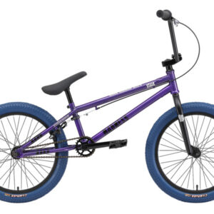 Экстремальный велосипед Stark Madness BMX 4, год 2024, цвет Серебристый-Фиолетовый, ростовка 9 Двойные VlSkld