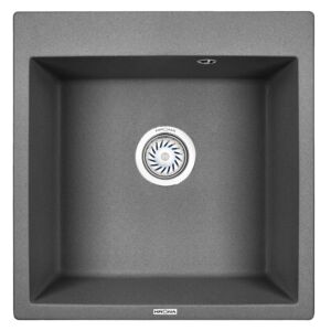Мойка KRONA QUADRAT W510-520 1 GRAPHITE KRN