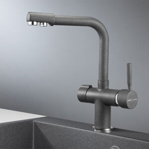 Смеситель KRONA BRUNNEN H290 1 GRAPHITE KRN