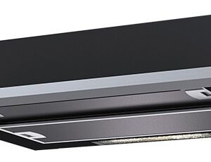 Вытяжка телескопическая KRONA Kamilla slim 600 black/inox (2 мотора) KRN