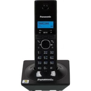 Panasonic комплект из базы и трубки, стандарт DECT, определитель номеров (АОН/Caller ID), аккумуляторы: AAAx2, монохромный дисплей на трубке KX-TG1711RUB KNS