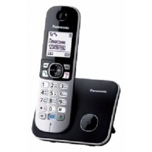 Panasonic комплект из базы и трубки, поддержка стандартов DECT/GAP, громкая связь (спикерфон), определитель номеров (АОН/Caller ID), аккумуляторы: AAAx2, цвет черный KX-TG6811RUB KNS
