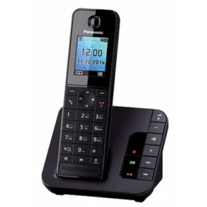 Panasonic комплект из базы и трубки, стандарт DECT, цифровой автоответчик на 40 минут, громкая связь (спикерфон), определитель номеров (АОН/Caller ID), цвет черный KX-TGH220RUB KNS