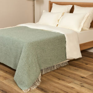 Плед Caldamente, олива Зеленый 140х200 Шерсть CozyHome