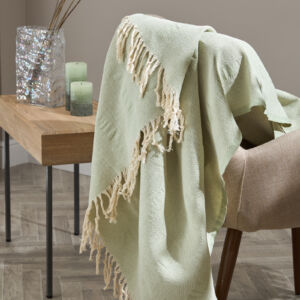 Плед Samantha, зеленый Зеленый 140х200 Хлопок CozyHome