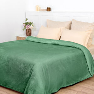 Плед Supersoft, мятный Зеленый 150х200 Микрофибра CozyHome