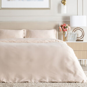 Постельное белье Crystal beige light Бежевый Полутораспальный Сатин CozyHome