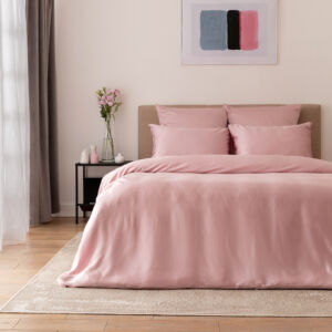 Постельное белье Dusty pink Розовый Двуспальный Тенсель CozyHome