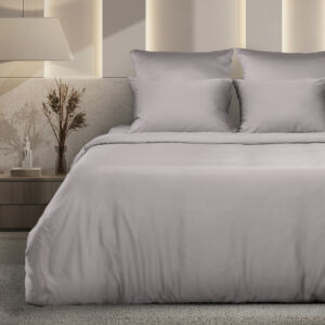 Постельное белье Pearl gray Серый Двуспальный Тенсель CozyHome