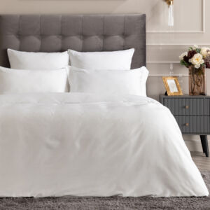 Постельное белье Snow White Белый Двуспальный Сатин CozyHome