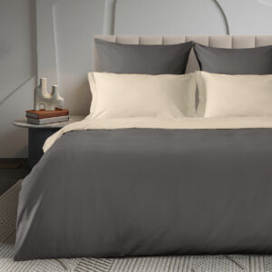 Постельное белье Volcanic gray & Greige Мультиколор Евро Перкаль CozyHome
