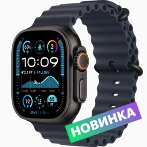 Умные часы  Apple Watch Ultra 2, 49mm, Black Titanium Case with Black Ocean Band, One size (MX4P3FD/A) Wi-Fi Сентябрь 2024 г. Черный 195949583209 mgfn