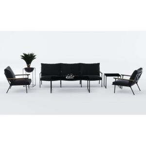 Лаунж зона Gardenini Calma long Black Anthracite whgrll