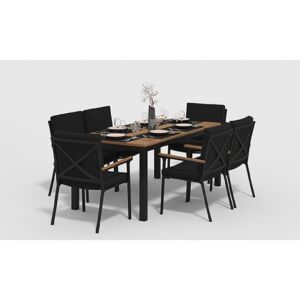 Обеденная группа Gardenini Bella карбон черный M whgrll