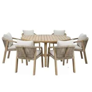 Обеденная группа Joygarden RIMINI L с круглым столом whgrll