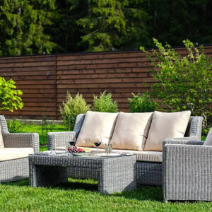 Стол плетеный кофейный из искусственного ротанга Joygarden SUNSTONE whgrll