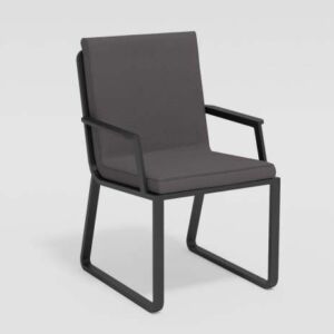 Стул Gardenini Voglie Armrest карбон антрацит с подлокотниками whgrll