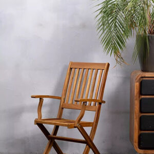 Стул из акации Joygarden OXFORD складной с подлокотниками whgrll