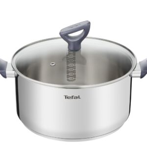 Кастрюля с крышкой Daily Cook G7124645  Tefal Нержавеющая сталь Фиксированная Бакелит, нержавеющая сталь Кастрюля 5,3 л (24 см) стеклянная крышка 24 см  Есть