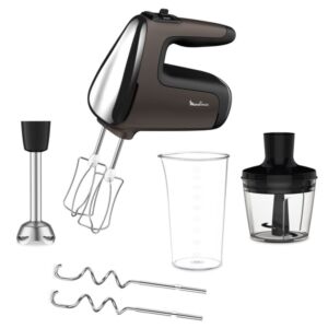 Миксер Powermix Silence HM653910  Moulinex Ручной Да Да Пластик  Черный