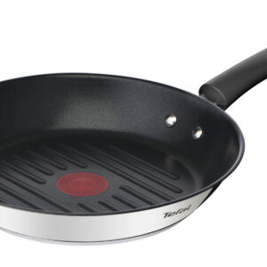 Сковорода-гриль круглая Duetto + 26 cm G7334055  Tefal Посуда 26 см Для всех плит, включая индукцию Да  Зеркально отполированная нержавеющая сталь