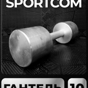 Гантель Sportcom неразборная металлическая 10 кг Barfits