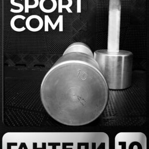 Гантели Sportcom неразборные металлические 10 кг 2 шт Barfits
