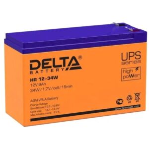 Аккумуляторная батарея DELTA BATTERY HR 12-34 W (12 В / 9 Ач) Vsmrt