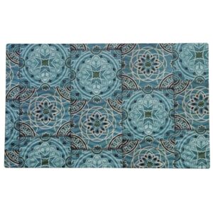 Блюдо 53х32,5х1,8см прямоуг. Damask Blue пластик меламин P.L. Proff Cuisine | 542113B-TAI Китай Rstl