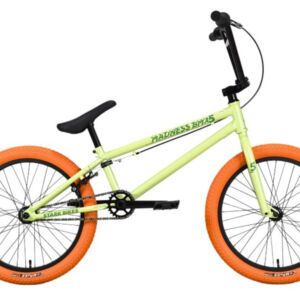 Экстремальный велосипед Stark Madness BMX 5, год 2023, цвет Зеленый-Оранжевый, ростовка 9 Двойные VlSkld