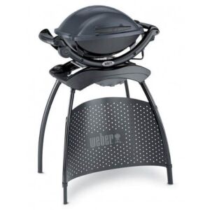 Электрический гриль Weber Q 1400 с подставкой темно-серый whgrll
