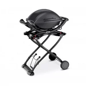 Электрический гриль Weber Q 1400 с тележкой темно-серый whgrll