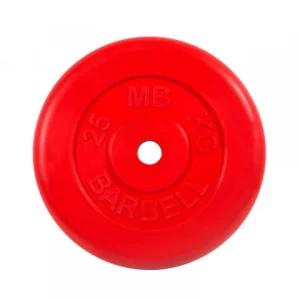 Диск обрезиненный красного цвета, 31 мм MB Barbell МВ-PltC31-25 Barfits