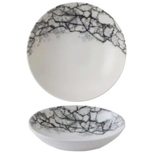 Салатник 1,14л d24,8см без борта Churchill KAQBEVB91 цвет Kintsugi Quartz Black Англия Rstl