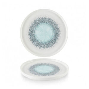Тарелка мелкая 21см, h2см с прямым бортом, Churchill Chefs Plate цвет Aquamarine, FSBLWP211 Англия Rstl