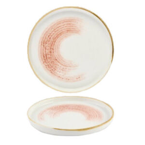 Тарелка мелкая CHEFS 21см, с бортом цвет Coral, Churchill Studio Prints Homespun Accents HACLWP211 Англия Rstl