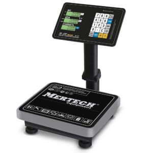 Весы торговые напольные M-ER 333 ACPU-60.20 расчет стоимости LCD Китай Rstl