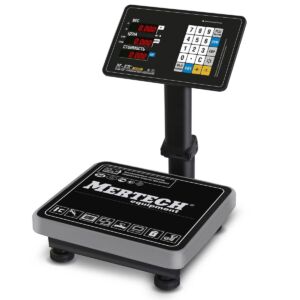 Весы торговые напольные M-ER 333 ACPU-60.20 расчет стоимости LED Китай Rstl