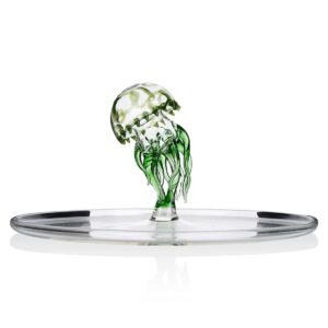 Блюдо Massimo Lunardon Medusa verde MI-401 vrdm