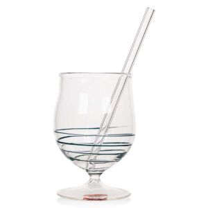 Бокал с трубочкой Massimo Lunardon Gingin Etsu MI-561 vrdm