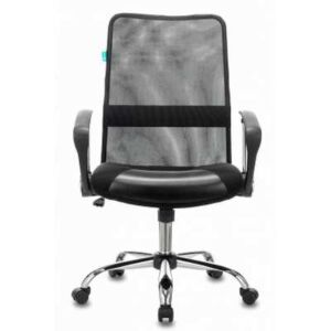 Бюрократ Кресло оператора, пластиковые подлокотники, крестовина металл, материал эко.кожа/сетка, регулировка по высоте, газлифт, механизм качания, максимальная нагрузка 120 кг, цвет черный, CH-600SL-LOW/BLACK CH-600SL-LOW/BLACK KNS