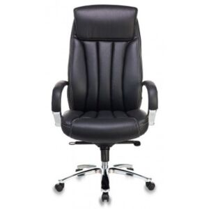 Бюрократ Кресло руководителя, подлокотники металл , крестовина металл, материал натуральная кожа, регулировка по высоте, газлифт, механизм качания, максимальная нагрузка 200 кг, цвет черный, T-9922SL-BLACK T-9922SL-BLACK KNS