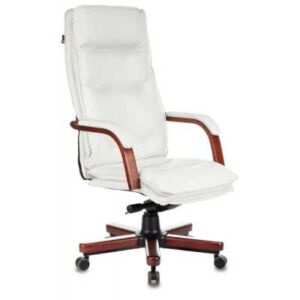 Бюрократ Кресло руководителя, подлокотники (дерово с мягкими кожаными накладками), крестовина (металл), материал (натуральная кожа), регулировка по высоте, газлифт, механизм качания, максимальная нагрузка 200 кг, цвет бежевый, T-9927WALNUT-IVORY T-9927WALNUT-IVORY KNS
