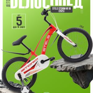 Детский велосипед Stels Storm KR 18, год 2025, цвет Красный Магний Россия VlSkld