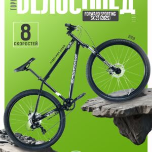 Горный велосипед Forward Sporting SX 29, год 2025, цвет Черный-Серый, ростовка 17 Сталь Россия VlSkld