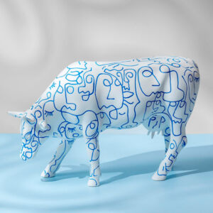 Коллекционная корова CowParade Russia Arty Cow 46799 vrdm