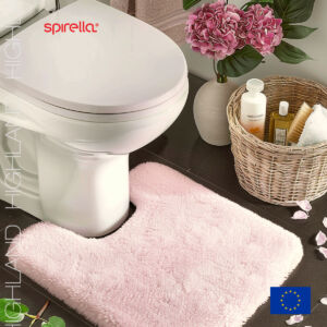 Коврик для туалета Spirella Highland 55х55см, светло-розовый 1019939 vrdm