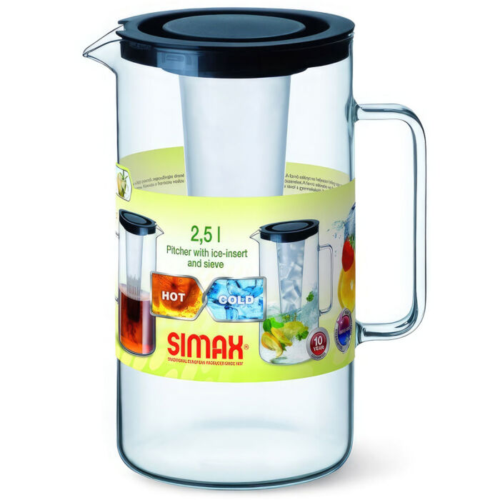 Кувшин с емкостью для льда и ситечком Simax 2,5л СИС088 vrdm Кувшин с емкостью для льда и ситечком Simax 2,5л СИС088 vrdm